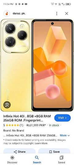 infinx hot 40i new mobile woranty abi 6month ki abhi ha