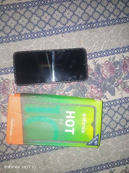 infinix hot 10 play with box all ok 2