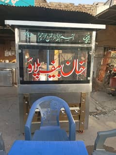 Burger shawarma Biryani and Fries Stall Counter