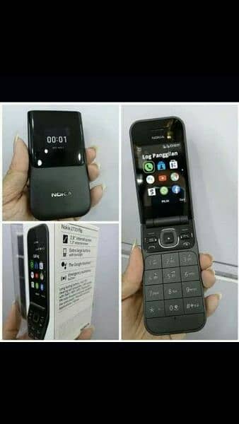 Nokia 2720flip dual sim box pack 1