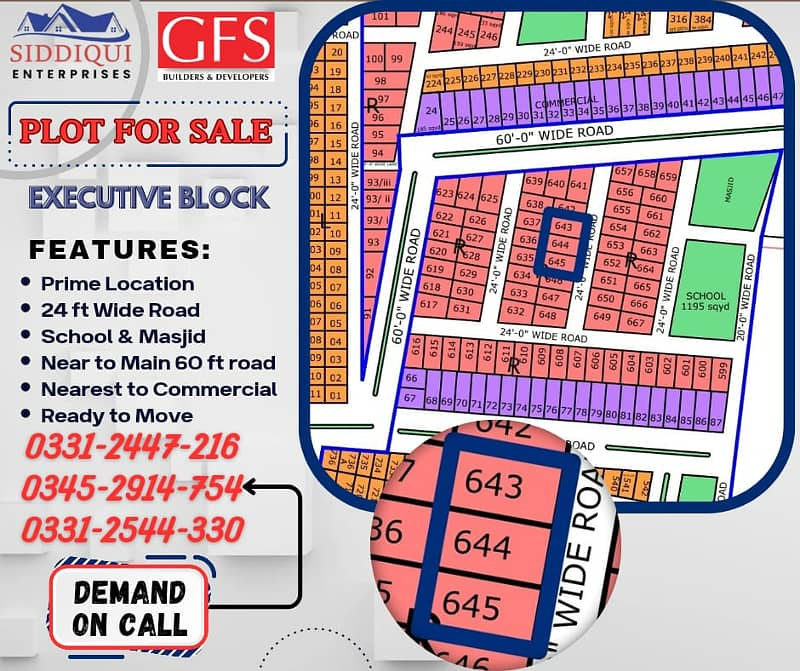 PLOT SALE IN NORTH TOWN RESIDENCY EXECUTIVE BLOCK PHASE 1 0