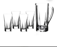 water glasses  and jug set RCR Fusion Cristalleria Italiana