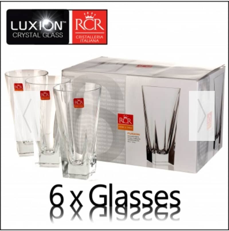 RCR Fusion Cristalleria Italiana jug and glass se 4