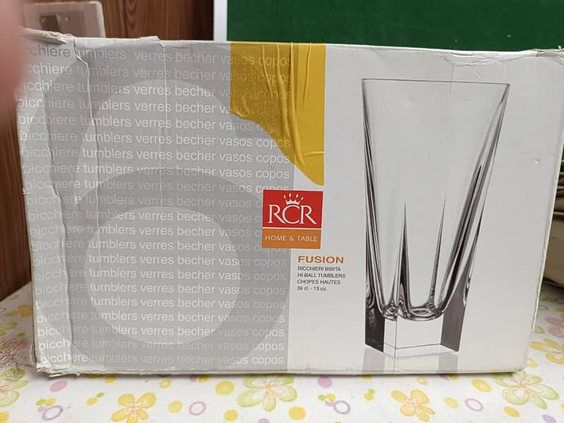 RCR Fusion Cristalleria Italiana jug and glass se 7