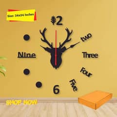 High Quality wooden wall clock For Living Room Home Decor 3D Wooden cl