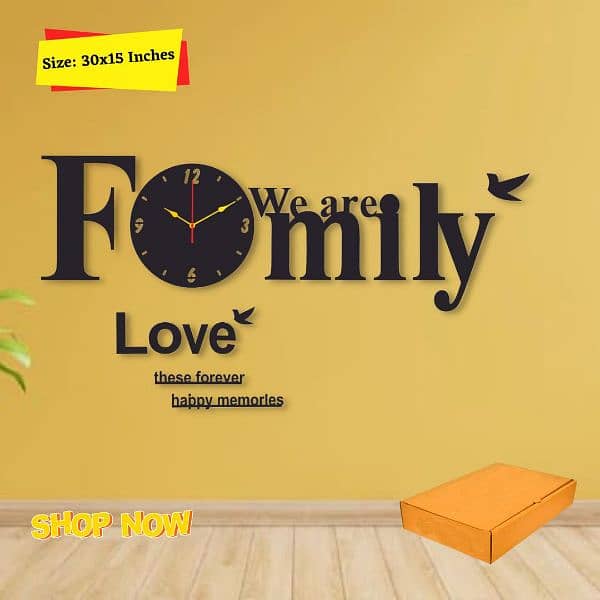 High Quality wooden wall clock For Living Room Home Decor 3D Wooden cl 1