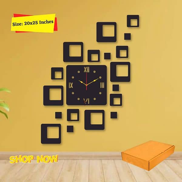 High Quality wooden wall clock For Living Room Home Decor 3D Wooden cl 3