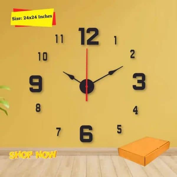 High Quality wooden wall clock For Living Room Home Decor 3D Wooden cl 4