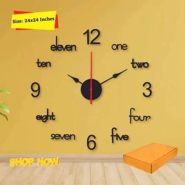 High Quality wooden wall clock For Living Room Home Decor 3D Wooden cl 6