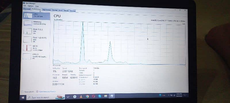 Dell Laptop Core i7, 7th Generation, 16gb Ram, 128gb SSD + 500gb Hard 3