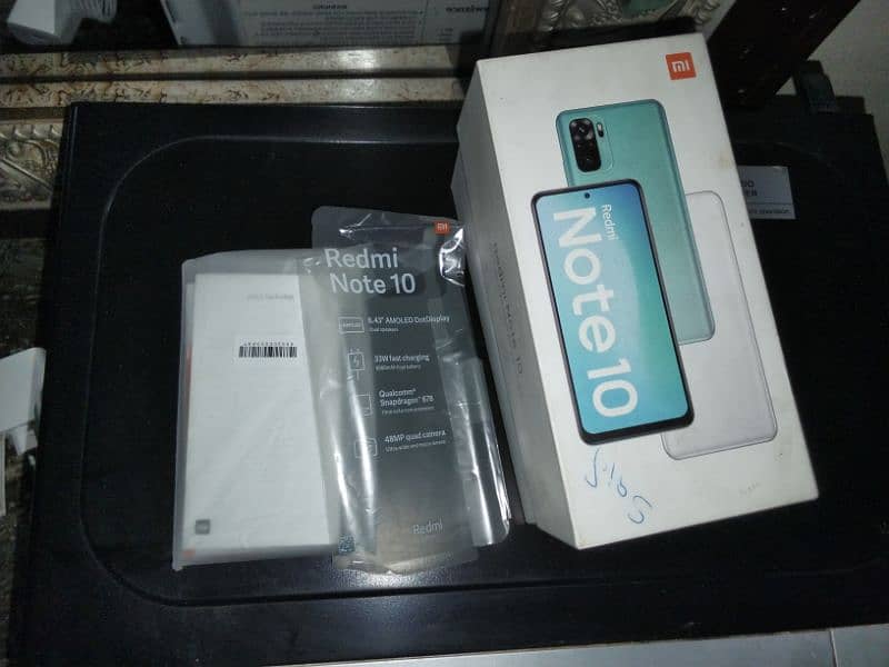 REDMI NOTE 10 white 4 128 Amoled Disply Full box 0