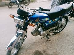 HONDA CD 70 BLUE COLOR 2024 like new