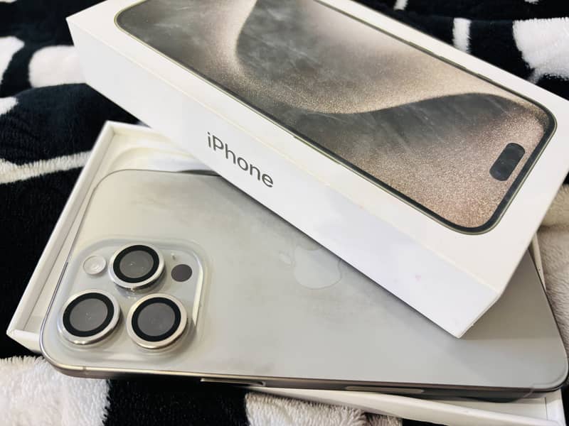 iPhone 15 Pro Max Natural Titanium 256gb LLA Pta Approved 3