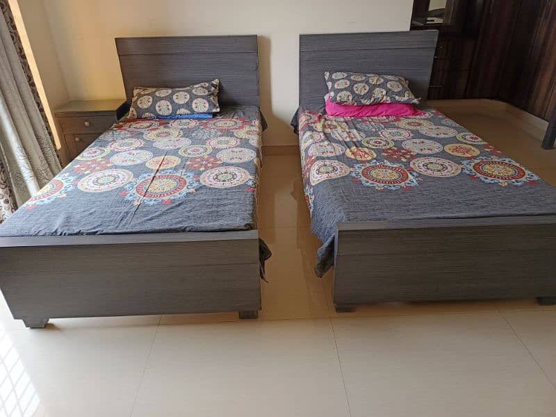 designer single bed with dura foam mattress 4