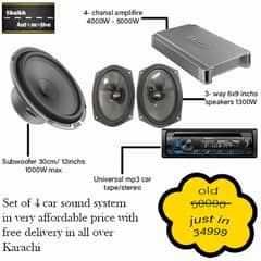 brand new car sound system set of 4 0