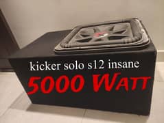 woofer kicker solo s12 insane bass boosted 5000 watt