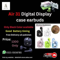 Air 31 Digital Display case earbuds