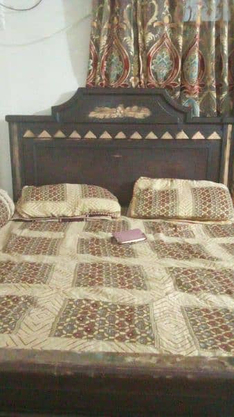 double bed,side table,dressing . matres. . 0