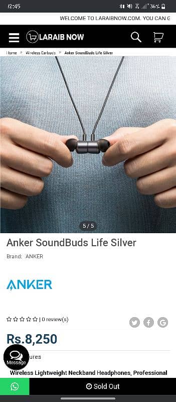 Akner SoundBuds Life Silver with Vibration 11