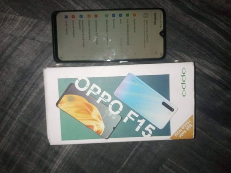 oppo f15 8/256gb with box exchange possible 8