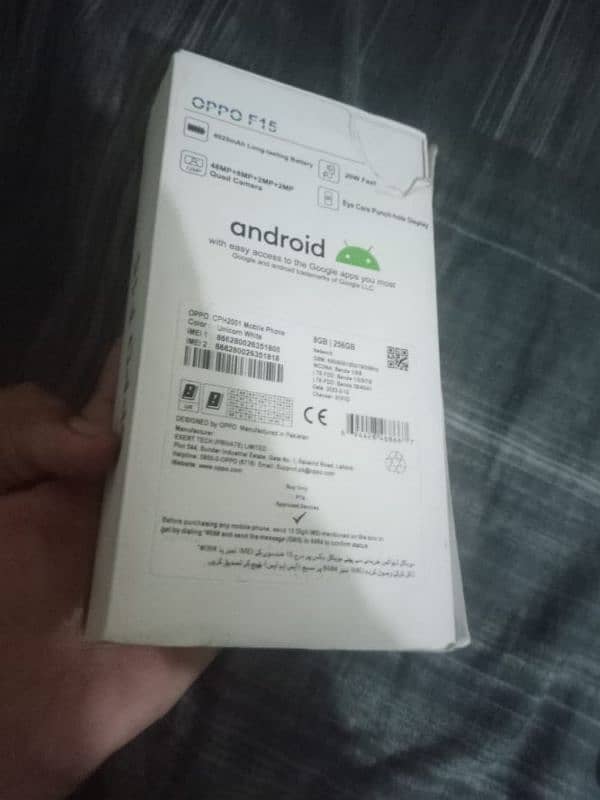 oppo f15 8/256gb with box exchange possible 9