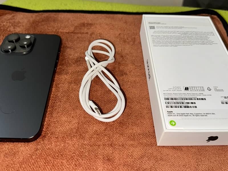 Apple Iphone 15 Pro Max 256 GB with Apple Care+ Till Jan 2026 UAE Ver 5