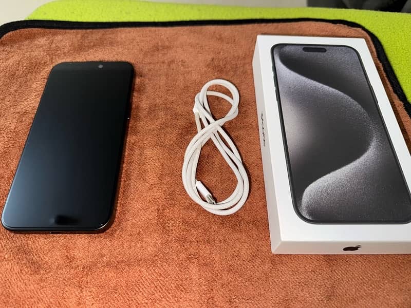 Apple Iphone 15 Pro Max 256 GB with Apple Care+ Till Jan 2026 UAE Ver 6