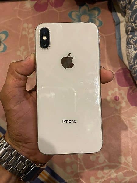 I phone X pta official approve 64 gb all ok bas face id issue ha 0