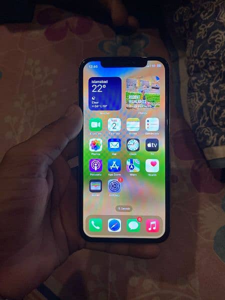 I phone X pta official approve 64 gb all ok bas face id issue ha 4