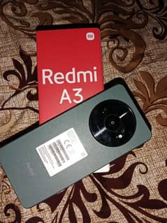 Redmi A3  1 week open box  with box charge. exchange possible