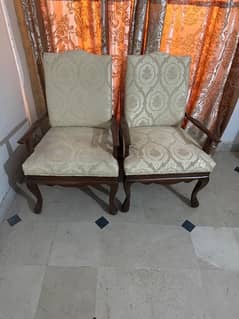 brand new  orignal wood made chair brown/ skin