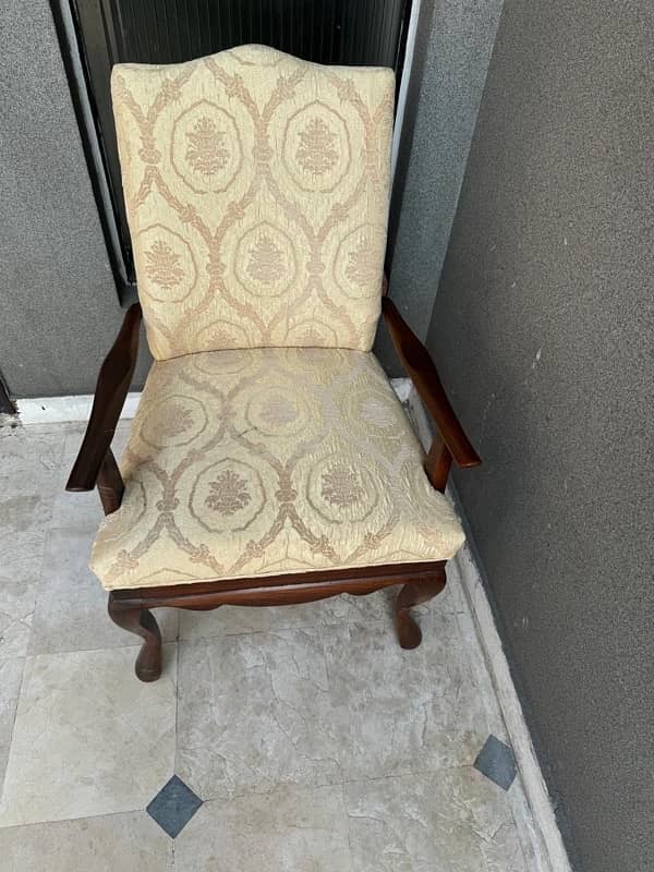 brand new  orignal wood made chair brown/ skin 1