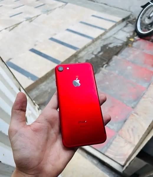 iPhone 7 128GB PTA approved red edition with imie match original box 0