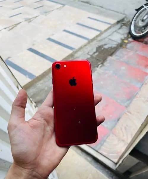 iPhone 7 128GB PTA approved red edition with imie match original box 2