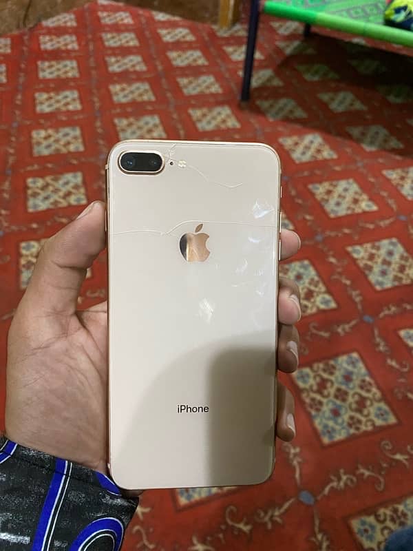 8+ 64gb PTA approved front glass broken exchange possible 7