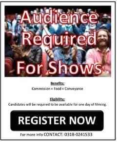 audience required for shows 0