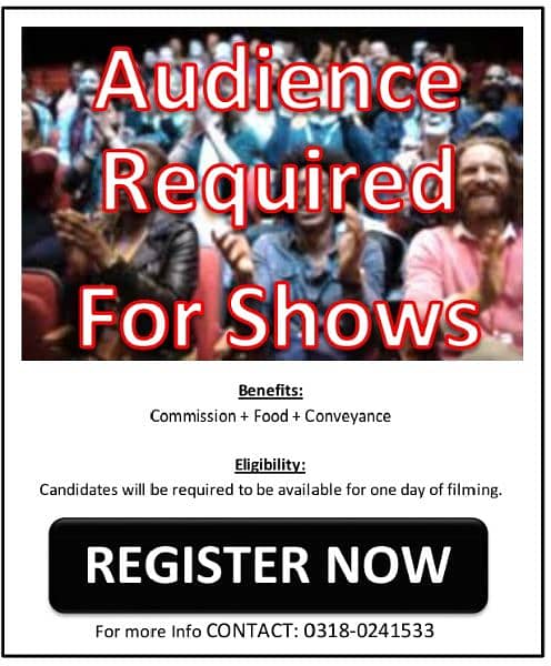 audience required for shows 0