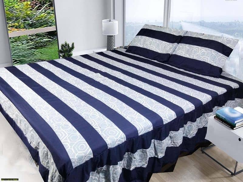 3 pcs cotton sotton patchwork double bedsheet 12