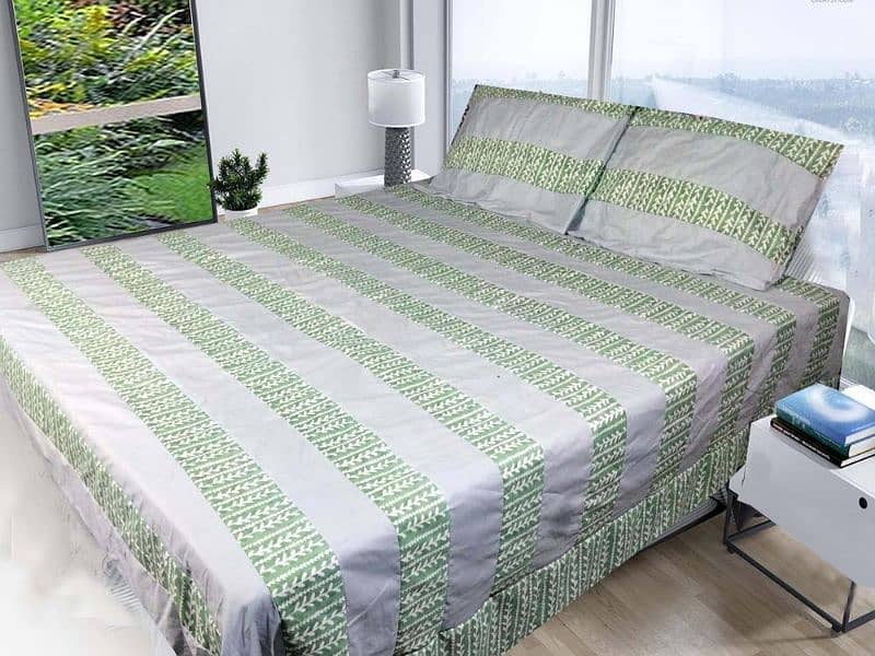 3 pcs cotton sotton patchwork double bedsheet 13