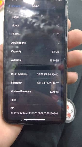 iphone xs 64gb factory unlock e sim working face id on battery 80 2