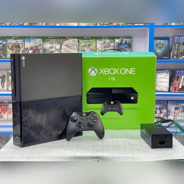 Xbox One 500GB Available With Orignal Controller Complete Accessories 0