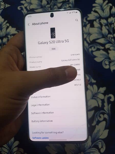 Samsung S20 Ultra 5G 12gb128gb bought frm USA never opened. read ad plz 6