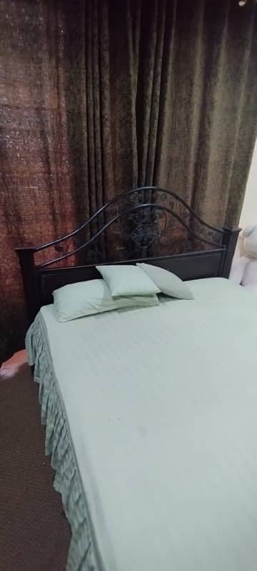 Iron bed with mattress 2