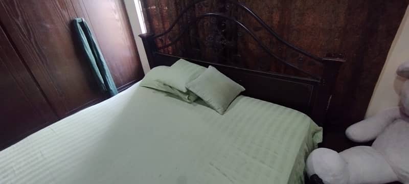 Iron bed with mattress 3