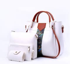 4 Pcs Women's Royel PU Leather shoulder Bag