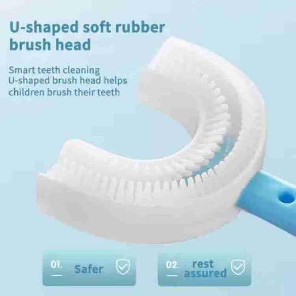 U-Shaped Toothbrush And Safety Helmet , Pack Of 2 3