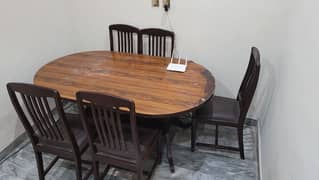 Dining table with chairs