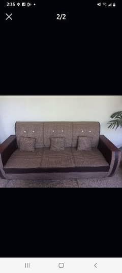 5 seater used wooden sofa set for sale