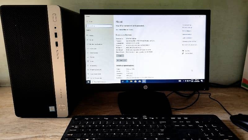 HP ProDesk 400 G4 i5 - 7th Generation 8+1TB HDD &  20 Inches Flat LED 1