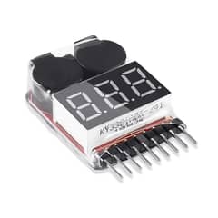 1s to 8s lipo battery tester